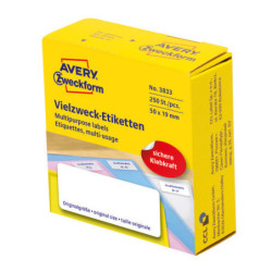 Avery 3833 håndskrift Etiketter 50x19mm permanent 250stk (Udsalg)