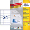 Avery 3658-10 hvide 24 pr.ark