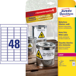 Avery L4778-8 Heavy Duty etiketter 45