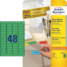 Avery L6040-20 Aftagelige Grønne etiketter 45
