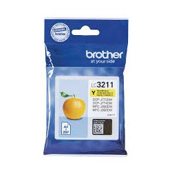 Blækpatron LC3211Y gul Original Brother 200s