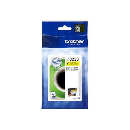 Blækpatron LC3233Y gul Original Brother 1500s