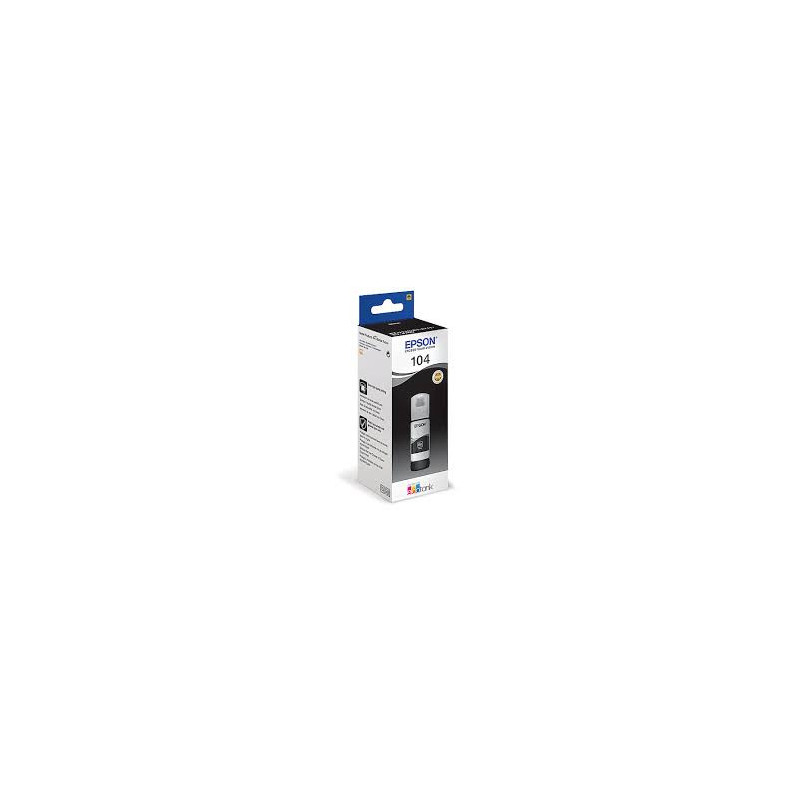 Blæk C13T00P140 sort EcoTank 104 flaske Original Epson
