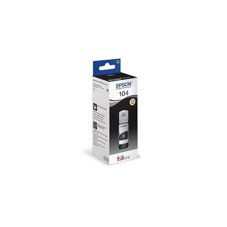 Blæk C13T00P140 sort EcoTank 104 flaske Original Epson