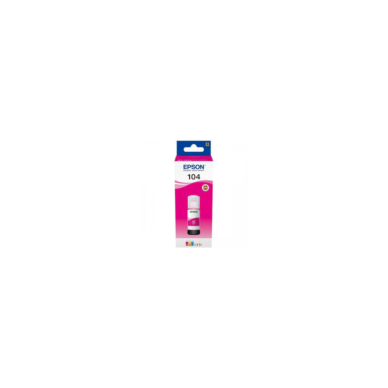 Blæk C13T00P340 Magenta EcoTank 104 flaske Original Epson