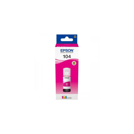 Blæk C13T00P340 Magenta EcoTank 104 flaske Original Epson
