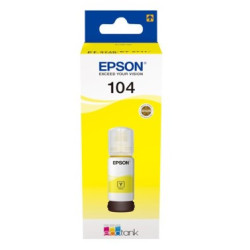 Blæk C13T00P440 gul EcoTank 104 flaske Original Epson
