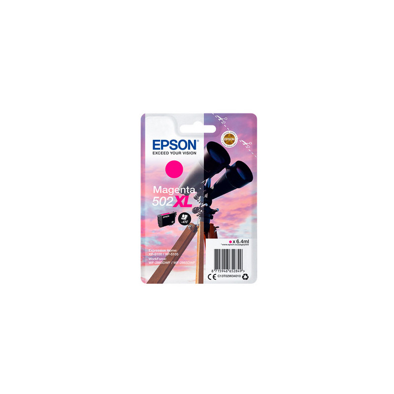 Blækpatron C13T02W34010 Magenta 502XL Original Epson