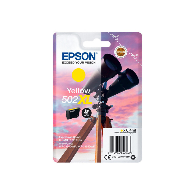 Blækpatron C13T02W44010 gul 502XL Original Epson