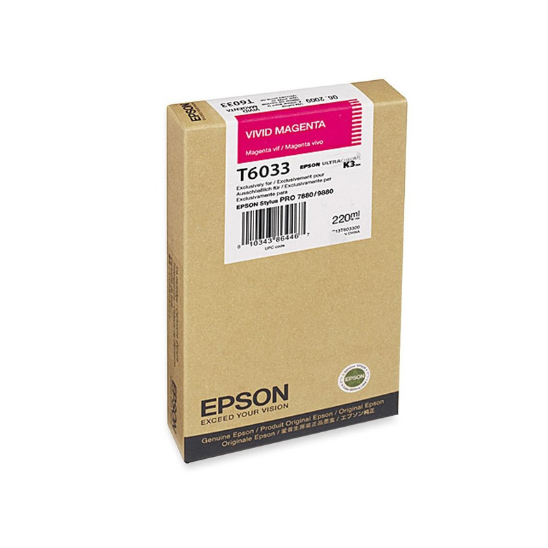 Blækpatron C13T603300 magenta Original Epson