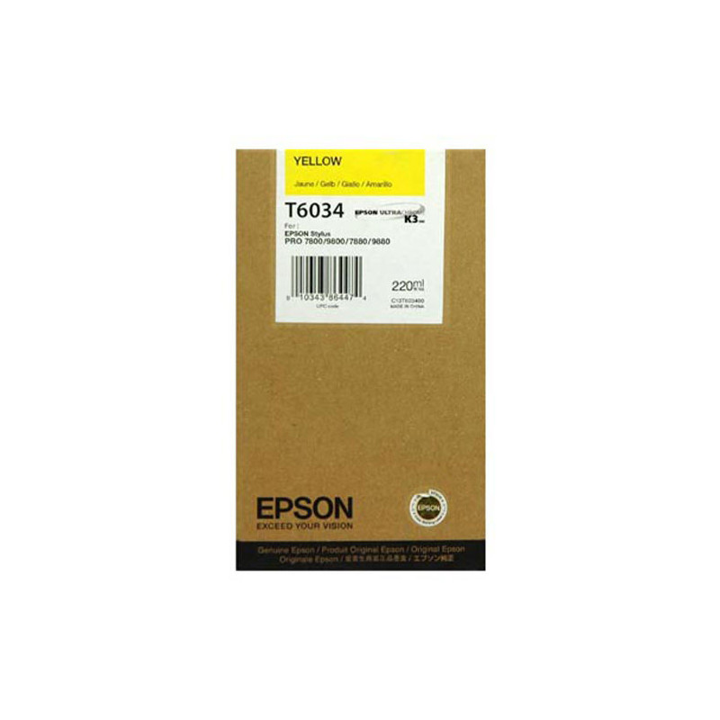 Blækpatron C13T603400 gul Original Epson