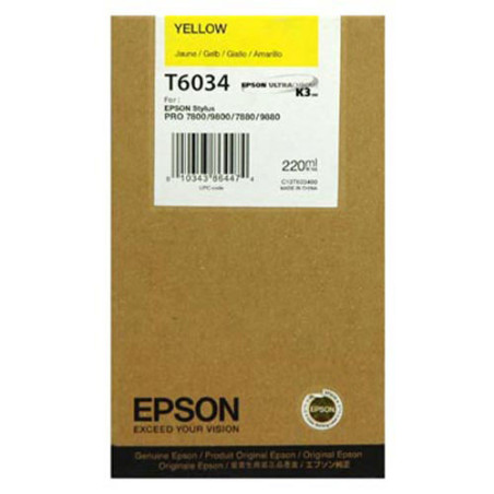 Blækpatron C13T603400 gul Original Epson