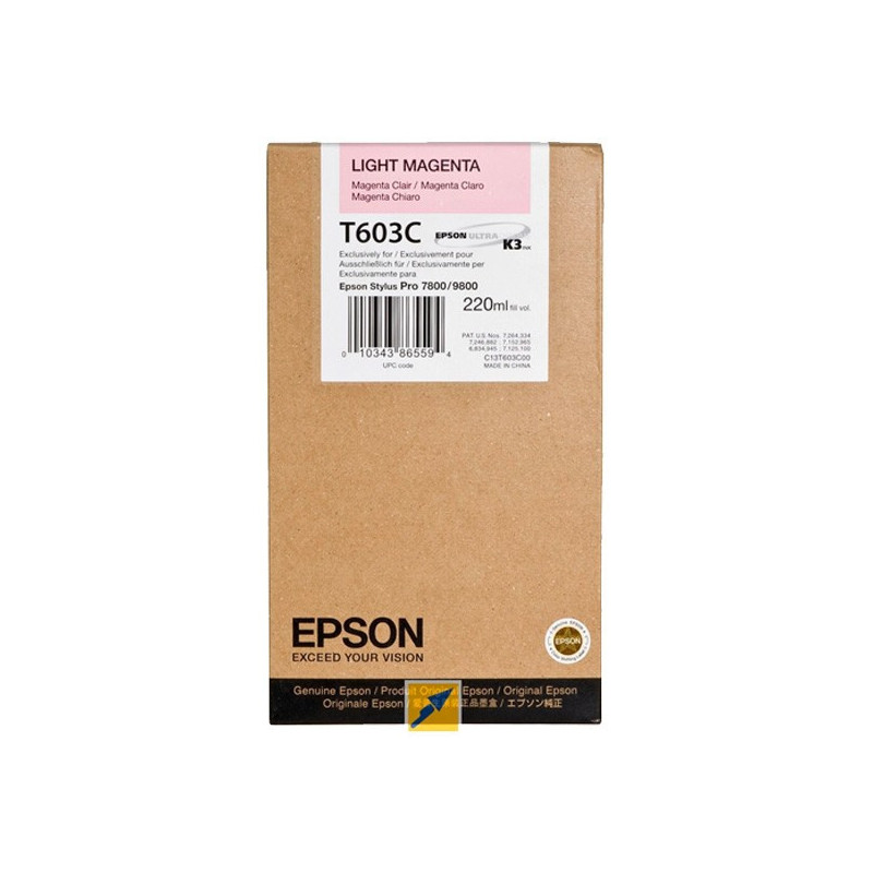 Blækpatron C13T603C00 Lys magenta Original Epson