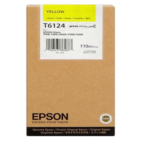 Blækpatron C13T612400 gul Original Epson (220ml)