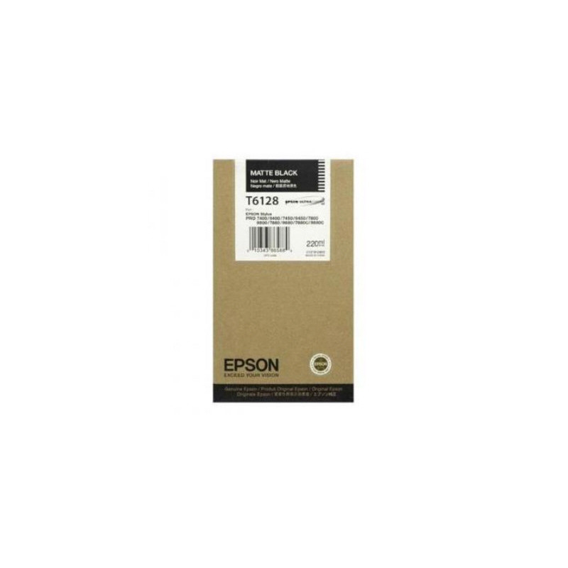 Blækpatron C13T612800 mat sort Original Epson (220ml)