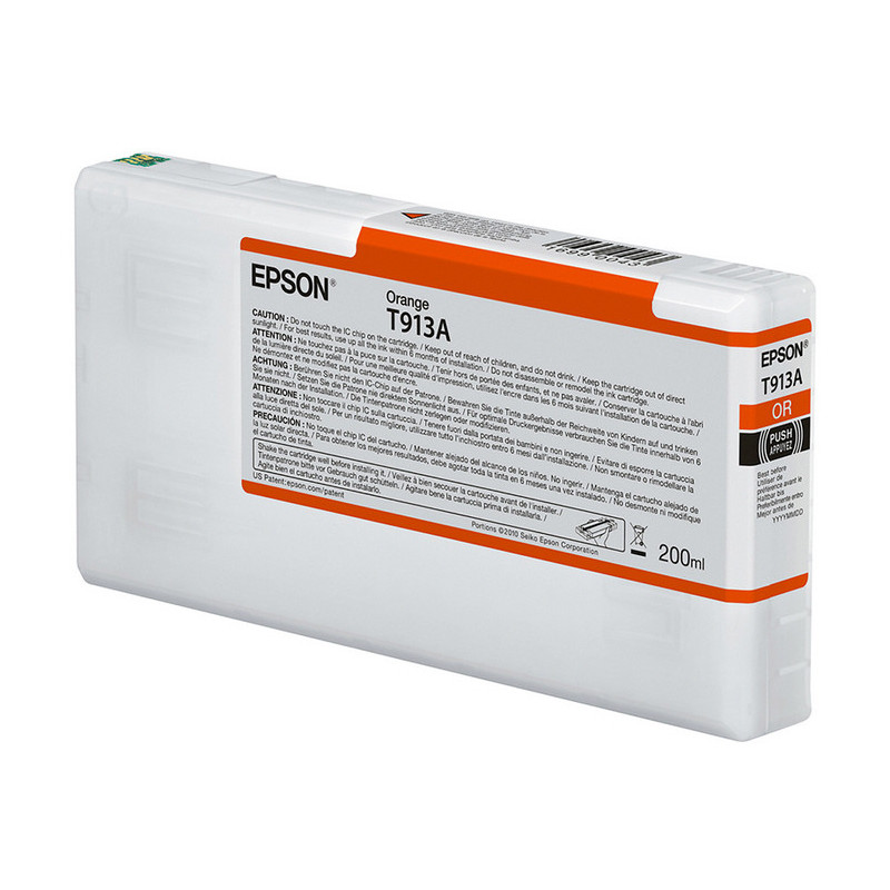 Blækpatron C13T913A00 Orange T913A 200ml Original Epson