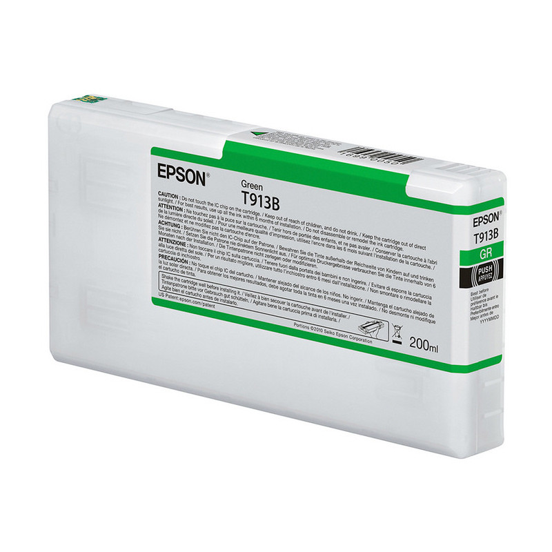 Blækpatron C13T913B00 grøn T913B 200ml Original Epson