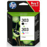 Blækpatron 3YM92AE 2-pack Black-Tri-color 303 Original HP