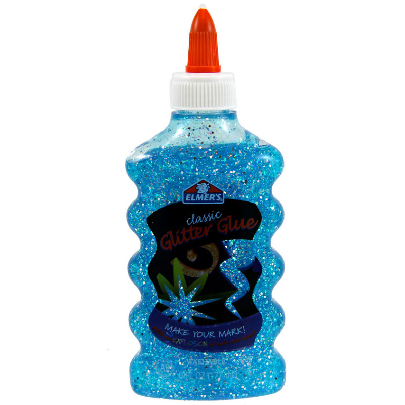 Glitter lim blå 177ml