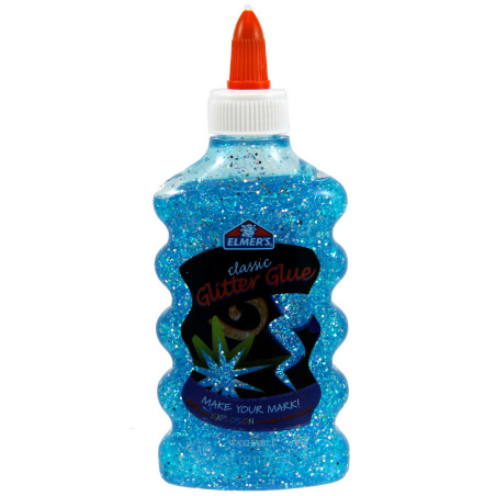 Glitter lim blå 177ml