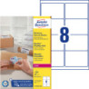 Avery L7165B-100 BlockOut Adresse etiketter 8 pr. ark 99.1 x 67.7 100 ark