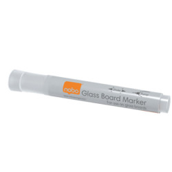 Whiteboard marker glas hvid (4 stk)
