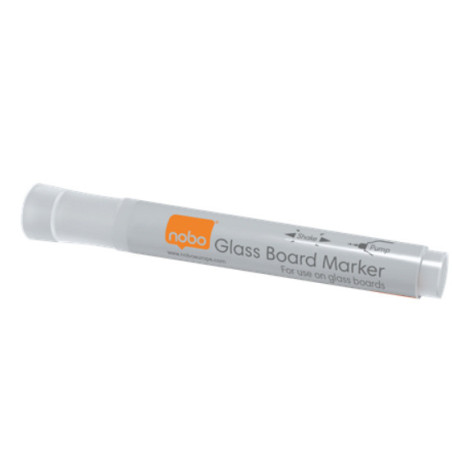 Whiteboard marker glas hvid (4 stk)