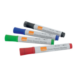 Whiteboard marker glas assorteret (4 stk)
