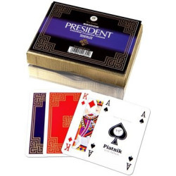 Spillekort Piatnik President bridge 2x55 kort i dobbeltetui