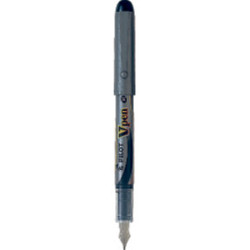Fyldepen V-Pen Silver m-hætte sort