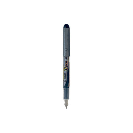 Fyldepen V-Pen Silver m-hætte sort