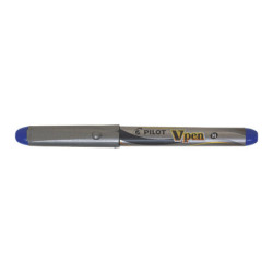Fyldepen V-Pen Silver m-hætte blå