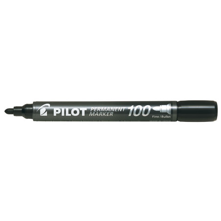 Marker Permanent 100 rund sort