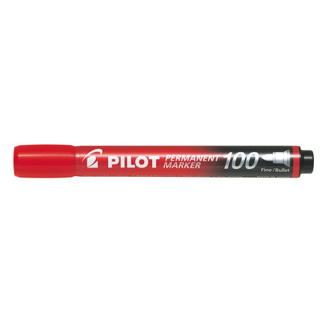 Marker Permanent 100 rund rød