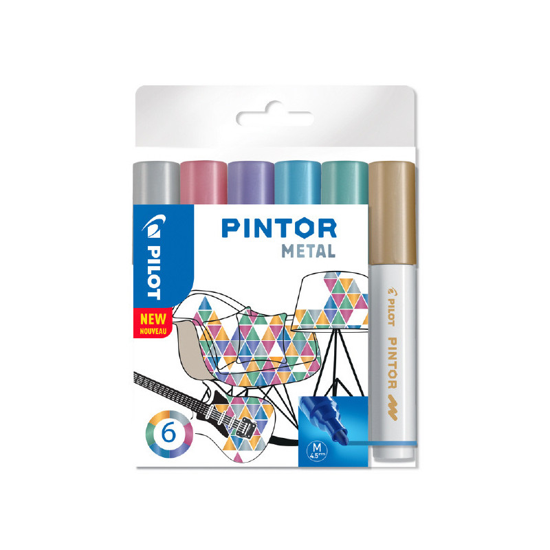 Marker Pintor Medium Metal Mix 4