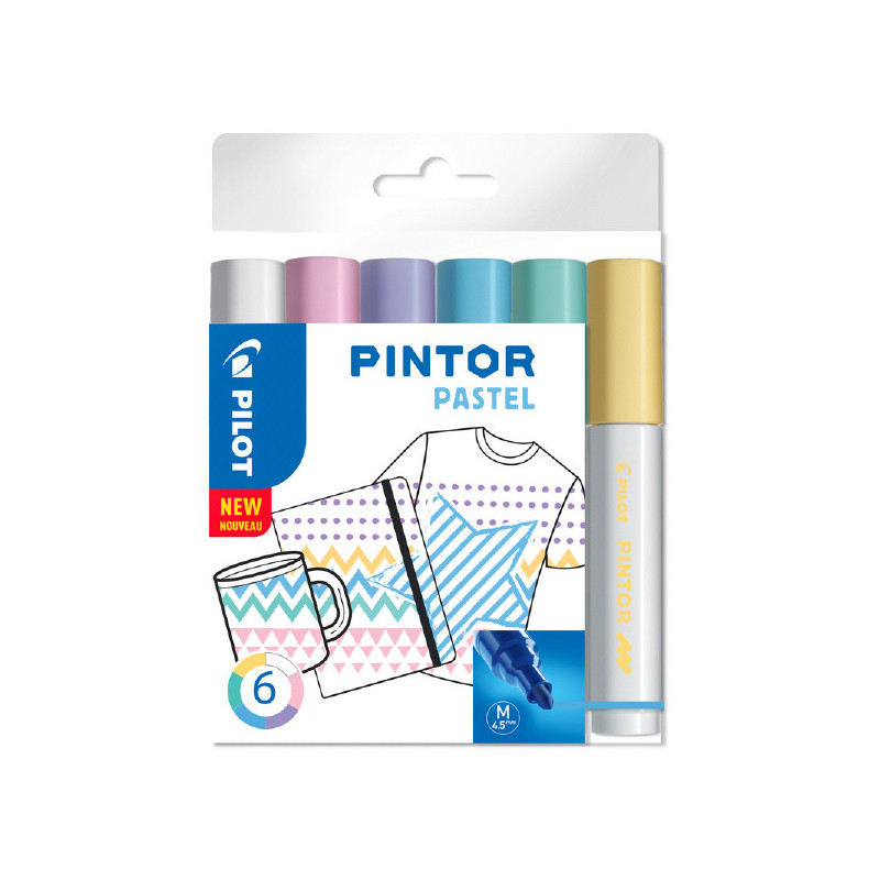 Marker Pintor Medium Pastel Mix 4