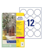 Runde labels i A4 ark
