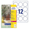 Runde labels i A4 ark
