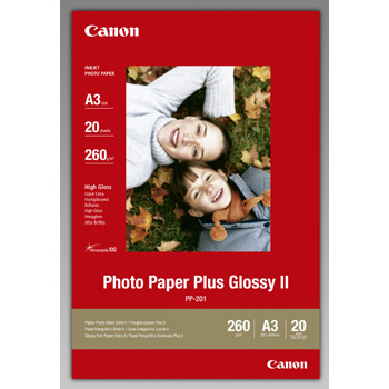 A3 Canon PP-201 Glossy Plus Fotopapir 20ark (260g)