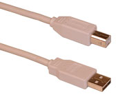 USB 2.0 printer ledning/kabel A-B han 1,8 meter
