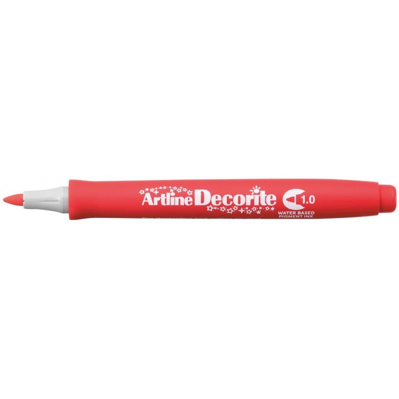 Artline Decorite Bullet 1.0mm red, Artline EDF-1 RED, 12stk