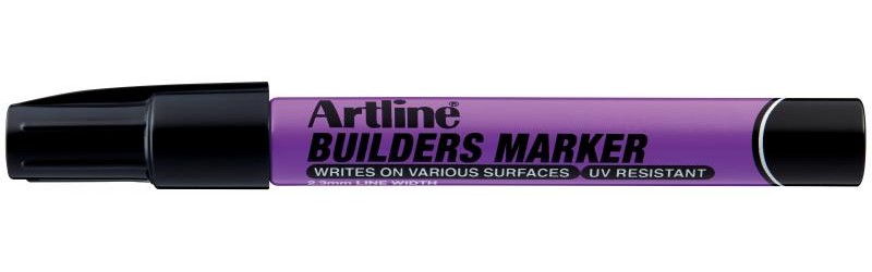Builders marker sort, Artline EKPR-BDM-black, 12stk
