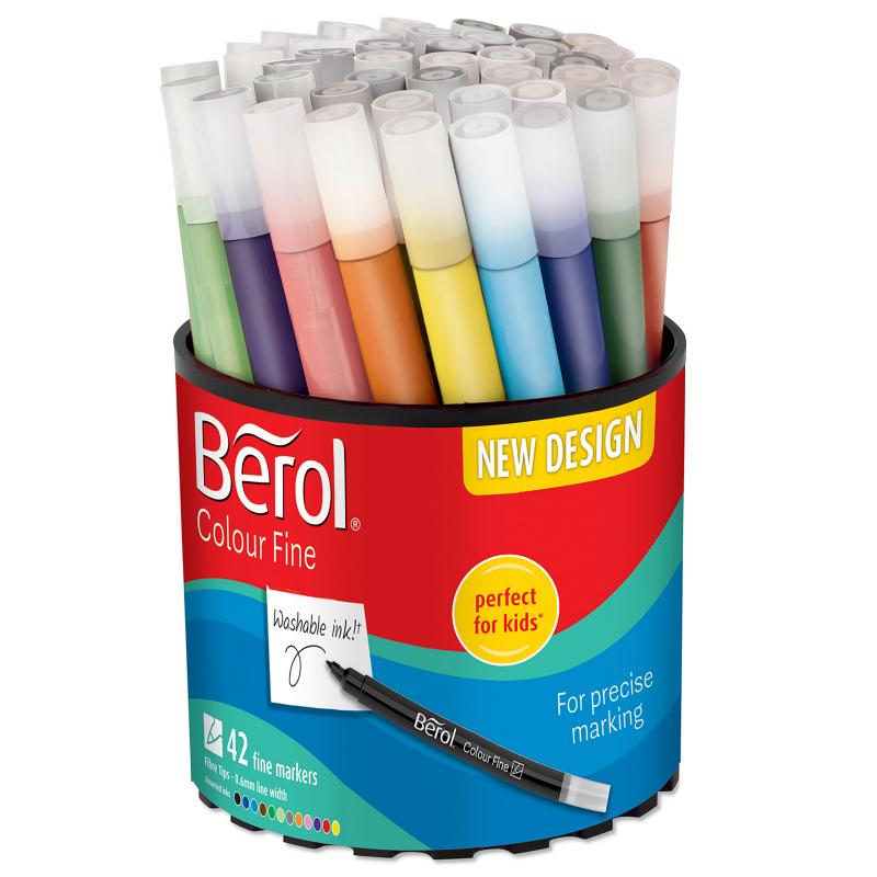 Colorfine, assorted farver, Tub-42, BEROL 2057600