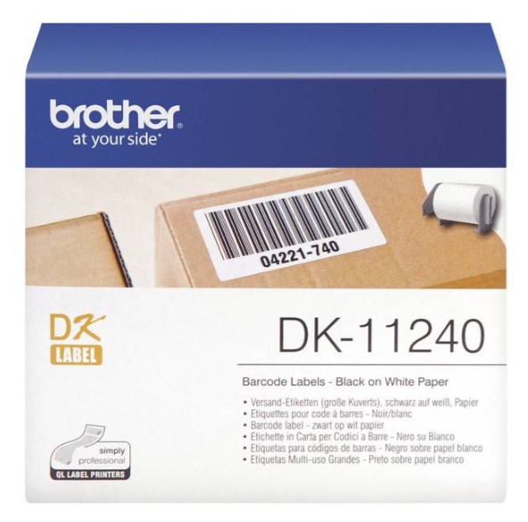 Brother DK-11240/DK11240 Etiketter 102 x 50mm 600stk
