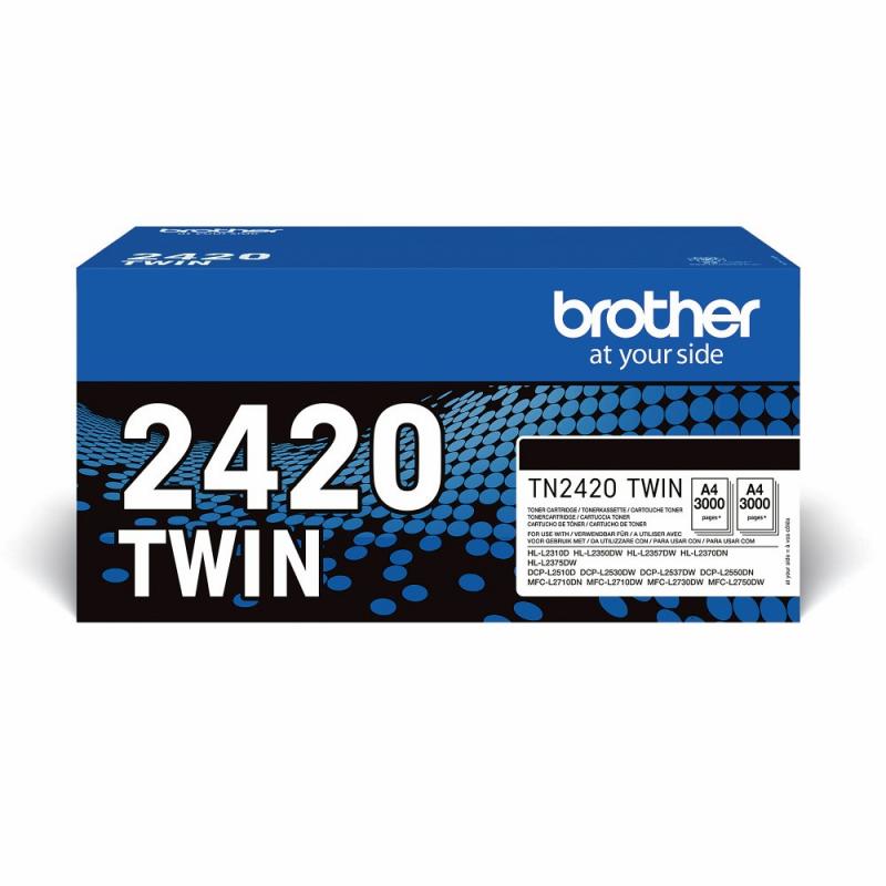 TWIN-pack sort toners (2 x 3K), Brother TN2420TWIN
