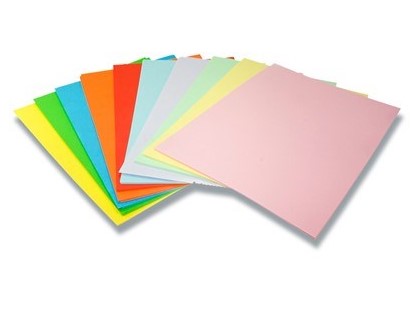Farvet A4 Papir 80g print kopi 250ark, 10 farver