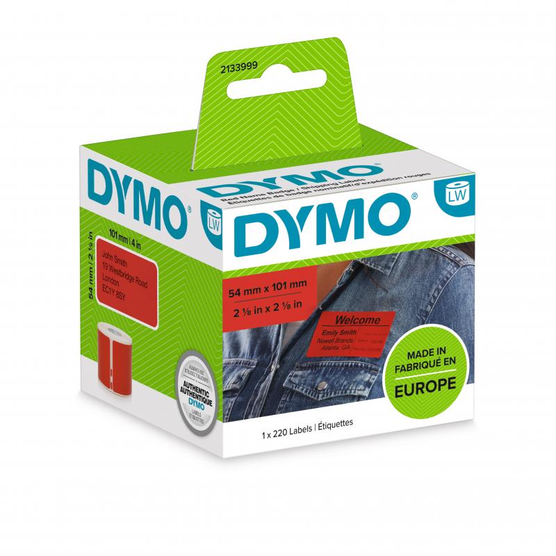 LW 54mm x 101mm Shipping / Name Badge (rd) 220 labels, DYMO 2133399