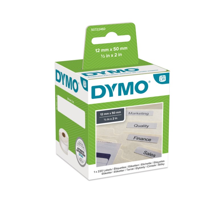 DYMO 99017 Hngemappe etiket 12X50 mm 220 stk. S0722460