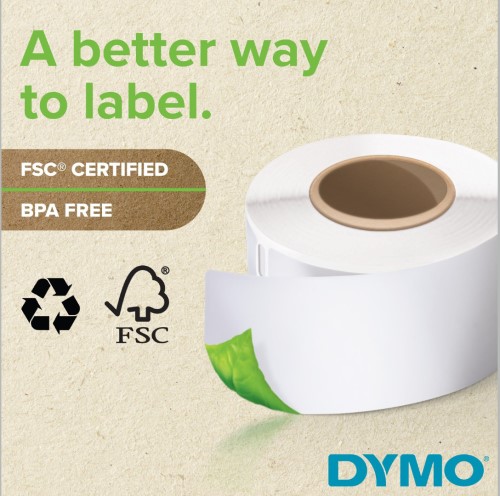 DYMO FSC certified and BPA Free