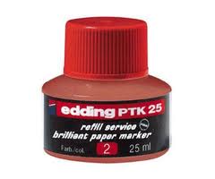 Edding PTK25-2 rd refill blk til Edding 30 og 33